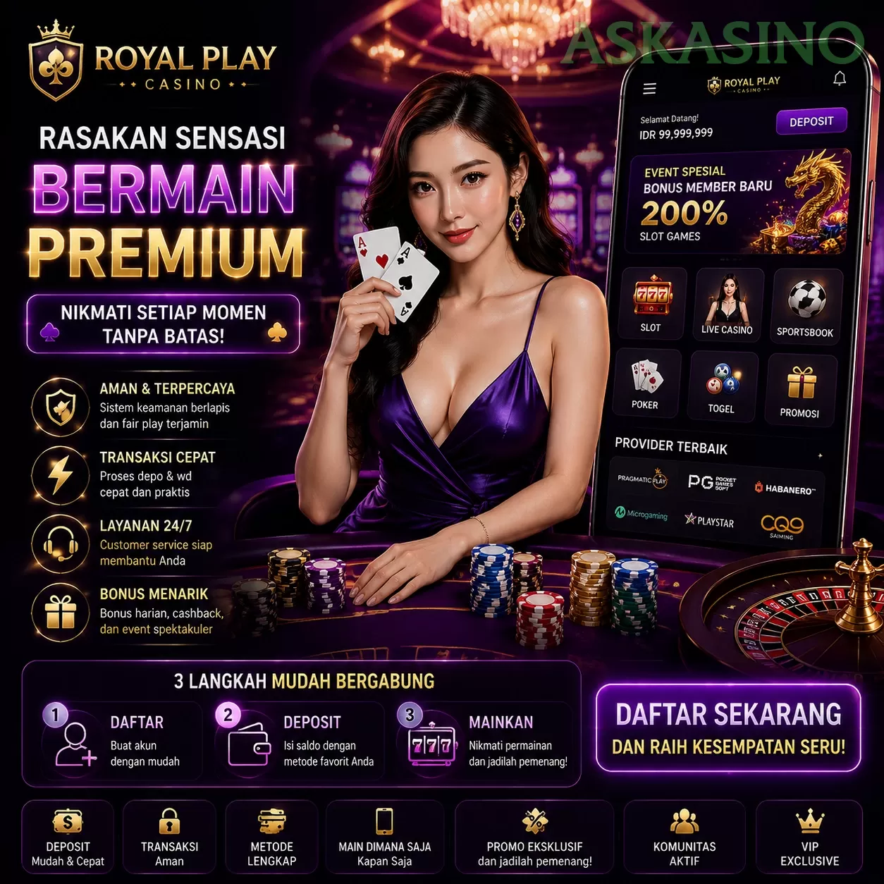 Keunggulan askasino di Pasar Game Online Indonesia